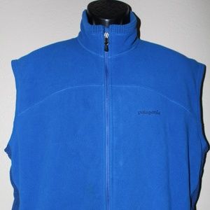 PATAGONIA Baby-Blue Vest XL Fleece Jacket Coat